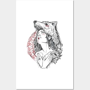 Wolf priestess Posters and Art